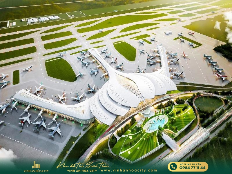 Hình thiết kế 3D quy hoạch sân bay Long Thành